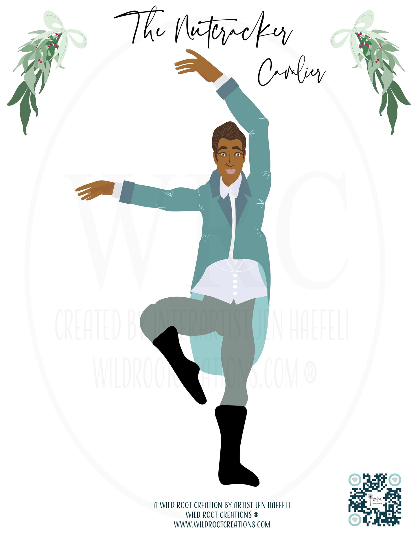 Cavalier from the Wild Root Creations Nutcracker Paper Doll Series