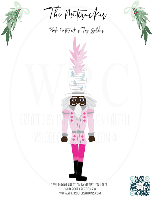 The Pink Nutcracker from the Wild Root Creations Nutcracker Paper Doll Series