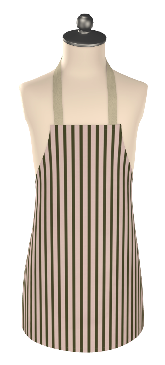 Saunter: Cabana Stripe in Strawberry Chiffon Repeat Pattern