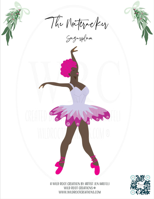 Sugarplum from the Wild Root Creations Nutcracker Paper Doll Series